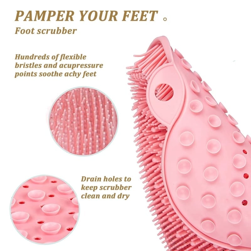 🥳 PROMO 2026 🥳 💞 Déjà + de 50 000 vendus ! 🛁🦶 -50 % sur le tapis massage exfoliant pour douche – 500 picots en caoutchouc souple, ventouse renforcée. Nettoie et masse pieds, dos et zones difficiles d’accès. Indispensable sous la douche ! 🧼✨