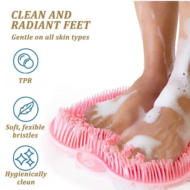 🥳 PROMO 2026 🥳 💞 Déjà + de 50 000 vendus ! 🛁🦶 -50 % sur le tapis massage exfoliant pour douche – 500 picots en caoutchouc souple, ventouse renforcée. Nettoie et masse pieds, dos et zones difficiles d’accès. Indispensable sous la douche ! 🧼✨