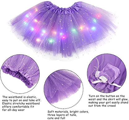 👗 67% DE RÉDUCTION ! ✨ Jupe Tutu LED Magique - Illumination Éclatante avec 8 Modes Lumineux, Parfaite pour Fêtes/Déguisements/Photos 💃🎉