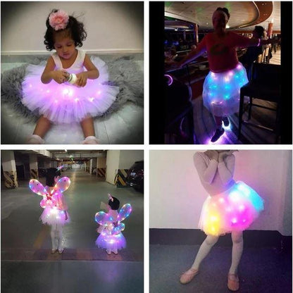 👗 67% DE RÉDUCTION ! ✨ Jupe Tutu LED Magique - Illumination Éclatante avec 8 Modes Lumineux, Parfaite pour Fêtes/Déguisements/Photos 💃🎉