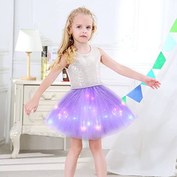 👗 67% DE RÉDUCTION ! ✨ Jupe Tutu LED Magique - Illumination Éclatante avec 8 Modes Lumineux, Parfaite pour Fêtes/Déguisements/Photos 💃🎉