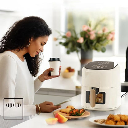 💥50% de réduction pour une durée limitée 💥Airfryer Numérique Intelligente avec Fenêtre Transparente