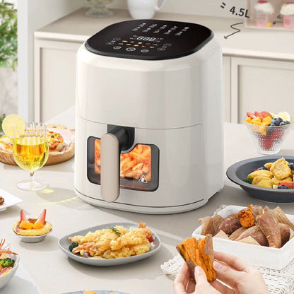💥50% de réduction pour une durée limitée 💥Airfryer Numérique Intelligente avec Fenêtre Transparente