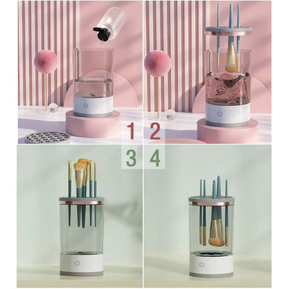 👑Super Cadeau ! Nettoyeur Électrique de Pinceaux de Maquillage ⚡💄