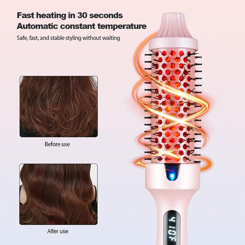 🎄Soldes de Noël - Jusqu'à 50 % de réduction💇‍♀️Refuse collapse Peigne coiffant moelleux Brosse thermique à ions négatifs