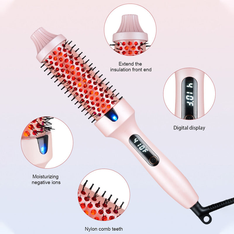 🎄Soldes de Noël - Jusqu'à 50 % de réduction💇‍♀️Refuse collapse Peigne coiffant moelleux Brosse thermique à ions négatifs