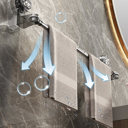 🛁✨ Light Luxury No-Punch - Barre porte-serviettes rétractable à ventouse