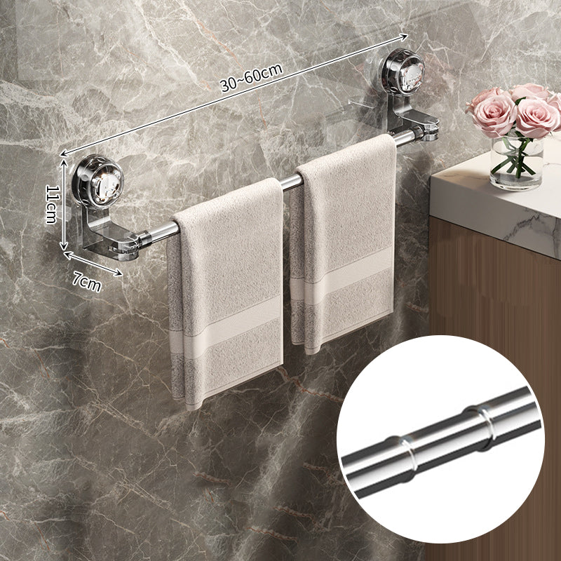 🛁✨ Light Luxury No-Punch - Barre porte-serviettes rétractable à ventouse