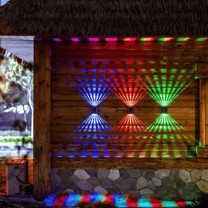 Spot mural solaire étanche à 4 LED pour l'extérieur