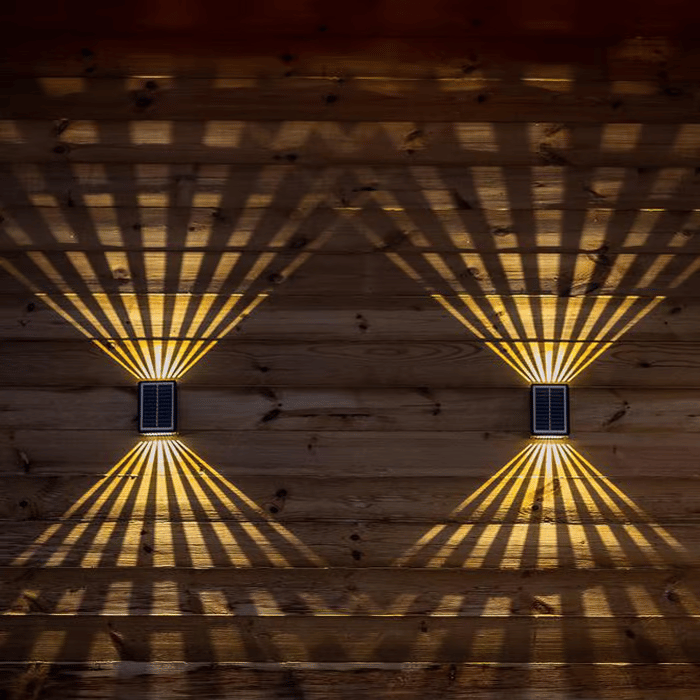 Spot mural solaire étanche à 4 LED pour l'extérieur