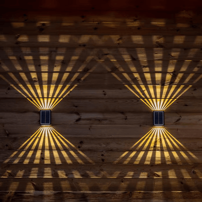 Spot mural solaire étanche à 4 LED pour l'extérieur