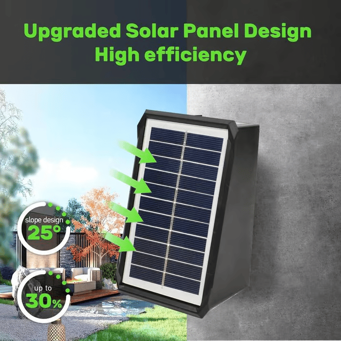 Spot mural solaire étanche à 4 LED pour l'extérieur
