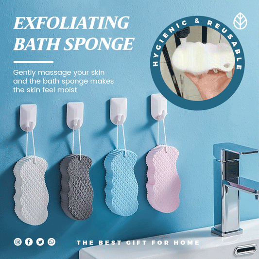 🧽✨ Éponge de bain exfoliante super douce – Douceur et soin pour la peau