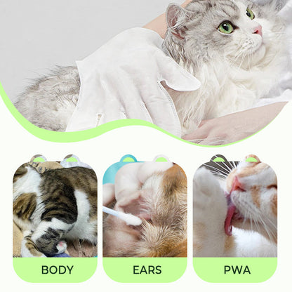 🎉  🫧Gants de nettoyage sans rinçage pour animaux de compagnie