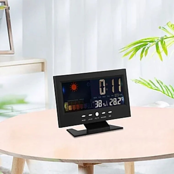 ✨⏰ Promotion du dernier jour 80% 🔥 Moniteur numérique de température et d'humidité à LED prévisions météo compteur à LED réveil