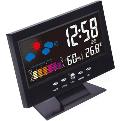 ✨⏰ Promotion du dernier jour 80% 🔥 Moniteur numérique de température et d'humidité à LED prévisions météo compteur à LED réveil