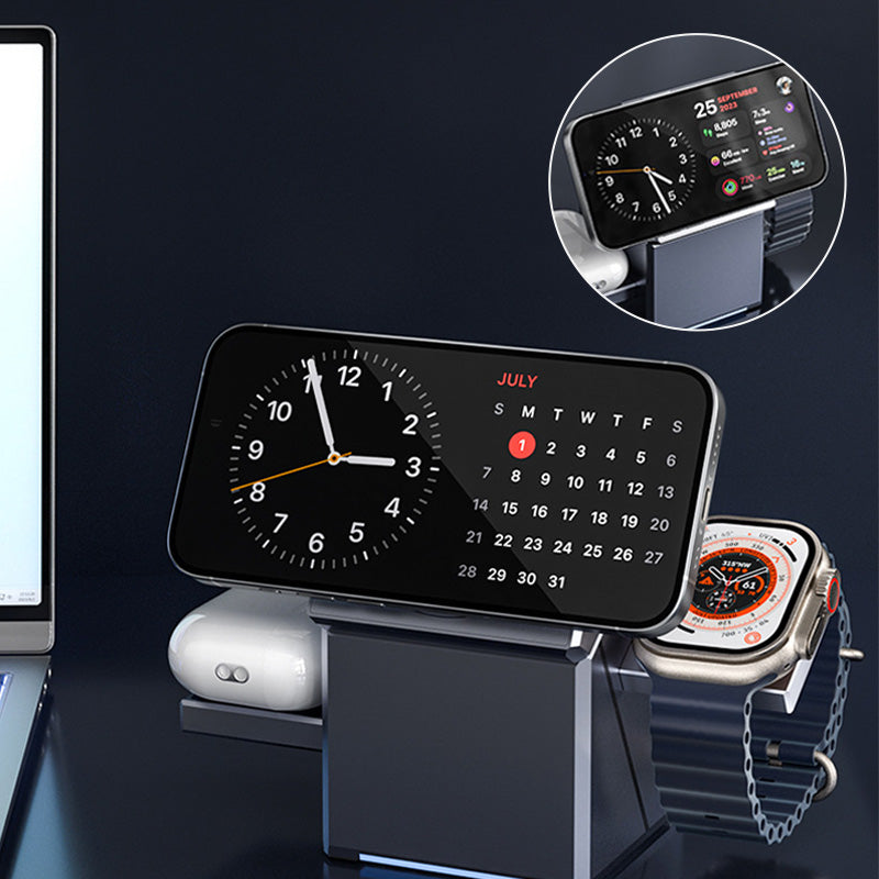 🔥Offres spéciales - Station de recharge magnétique sans fil pliable 3 en 1