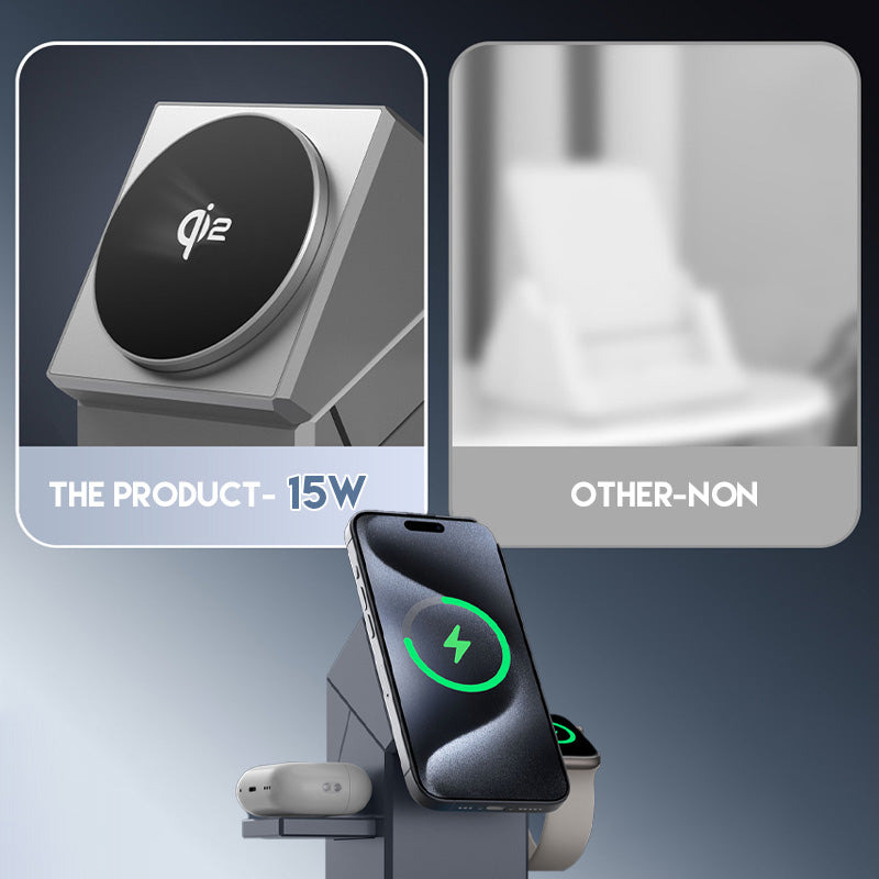 🔥Offres spéciales - Station de recharge magnétique sans fil pliable 3 en 1