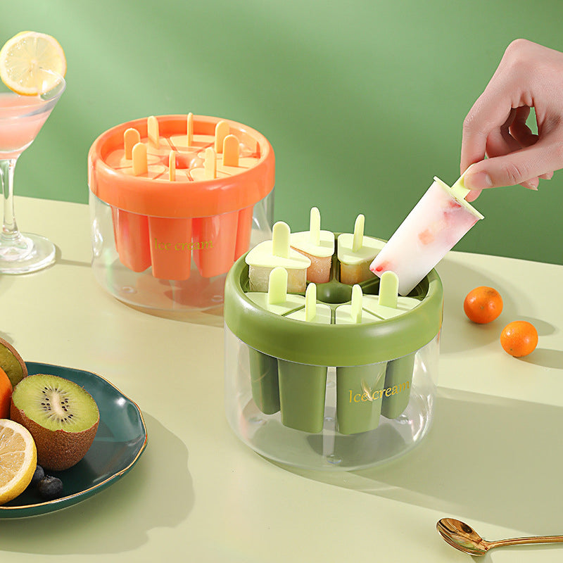 Moule 8 cavités – sain, bâtonnets + boîte – glaces maison