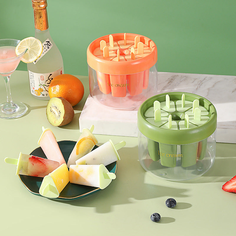 Moule 8 cavités – sain, bâtonnets + boîte – glaces maison