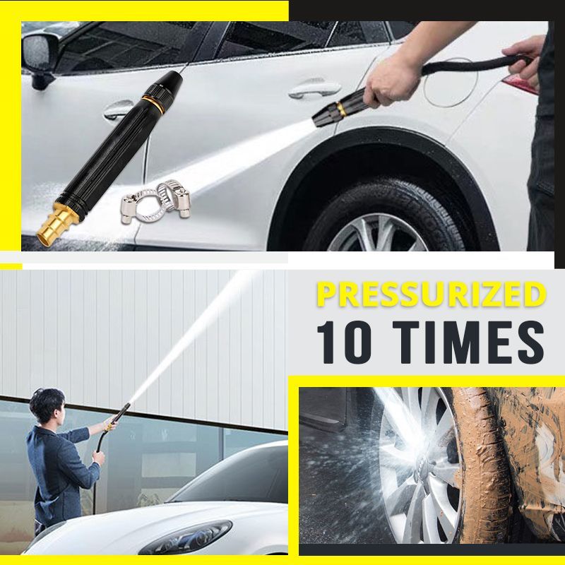 🚿50 % DE RÉDUCTION – Nettoyeur haute pression pour voitures et jardin ! 💦🚗 10 fois plus puissant, 8 modes de pulvérisation et boîtier métallique ultra-résistant