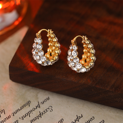 Boucles d’Oreilles Élégantes à Strass