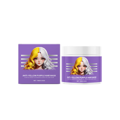 Masque Capillaire Violet Anti-Jaune 💜 Bye-Bye les Reflets Cuivrés! 💜