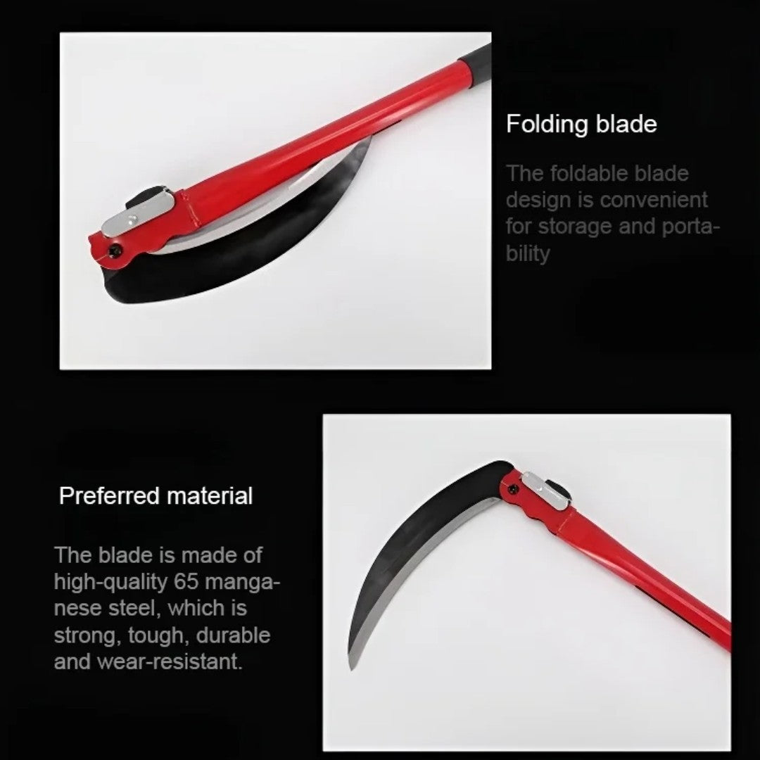 Grinding-free Lightweight Portable Steel Folding Sicklec