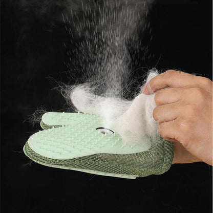💝Hot Sale 50% OFF 💝 Gants de toilettage pour chiens et chats avec spray intégré🐾🧤