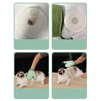 💝Hot Sale 50% OFF 💝 Gants de toilettage pour chiens et chats avec spray intégré🐾🧤