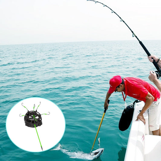 Hameçon de pêche avec cage flottante à 360° pour appât