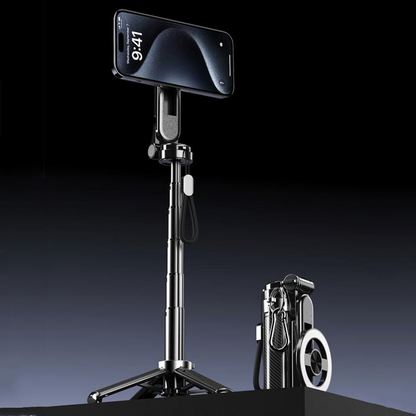 ✨✨Perche à Selfie Magnétique Multifonction 4-en-1 avec Rotation à 360°