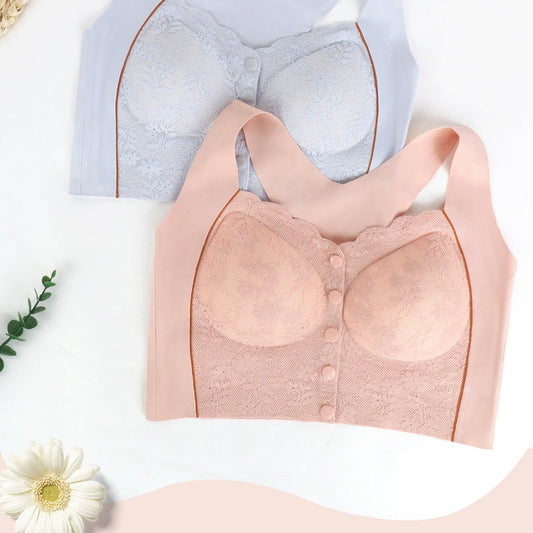 Soutien-gorge confortable sans armatures à fermeture frontale pour femme✨🌿