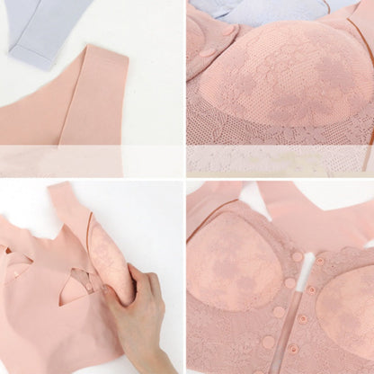 Soutien-gorge confortable sans armatures à fermeture frontale pour femme✨🌿