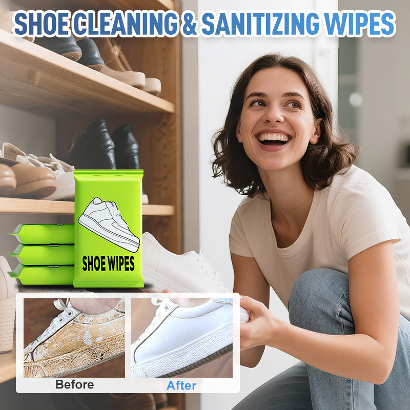 🏆SOLDES🌿Lingettes nettoyantes rapides pour chaussures