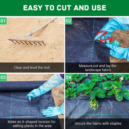 🔥Nouveauté 2025🔥 Toile anti-mauvaises herbes biodégradable