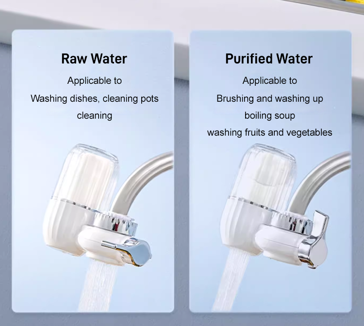💥Joli cadeau* Purificateur d'eau à robinet à 5 couches de filtration par rayonnement✨