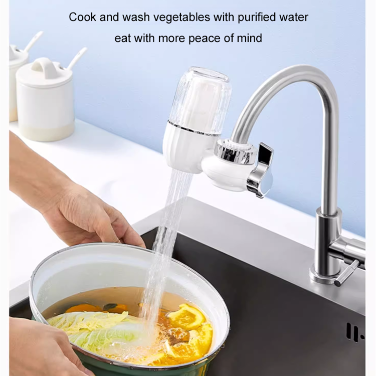 💥Joli cadeau* Purificateur d'eau à robinet à 5 couches de filtration par rayonnement✨
