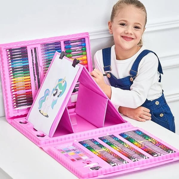 🔥Set d'art créatif de luxe 6 en 1 🧑‍🎨(cadeau idéal pour les enfants) Chaque enfant est un artiste !