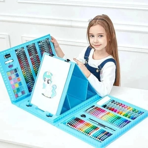 🔥Set d'art créatif de luxe 6 en 1 🧑‍🎨(cadeau idéal pour les enfants) Chaque enfant est un artiste !