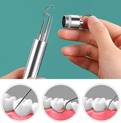 ⚡Set de cure-dents en acier inoxydable | Hygiénique & Durable
