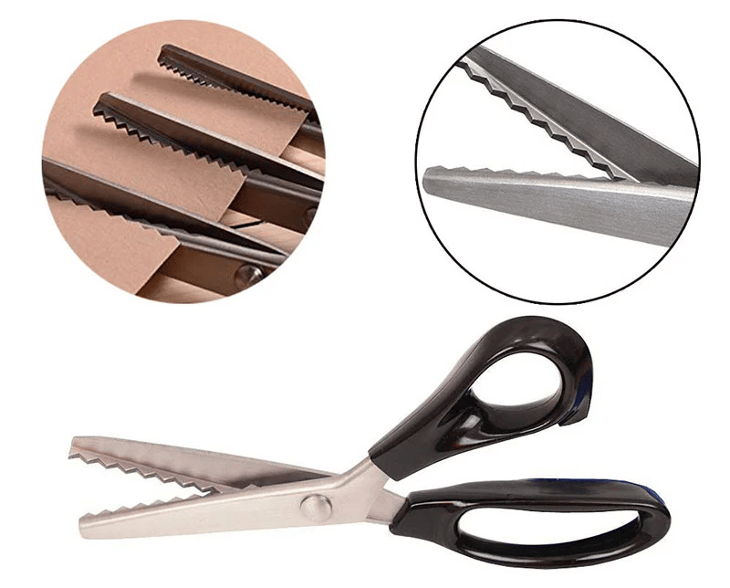 ✂️🛒 -50% ! 🧵Ciseaux Zig-Zag en Acier Inoxydable – Poignée Ergonomique, Anti-Effilochage & Coupe Tissu, Papier & Cuir.