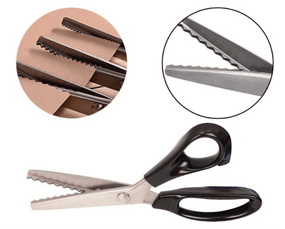 ✂️🛒 -50% ! 🧵Ciseaux Zig-Zag en Acier Inoxydable – Poignée Ergonomique, Anti-Effilochage & Coupe Tissu, Papier & Cuir.