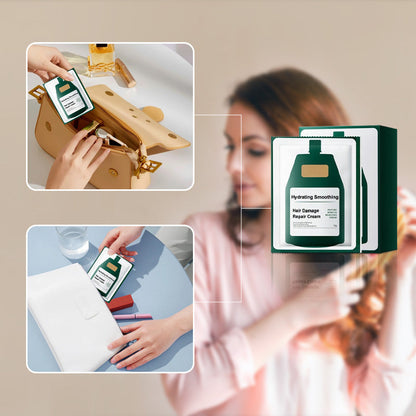 🏆Crème réparatrice hydratante et lissante pour cheveux abîmés🌿💦