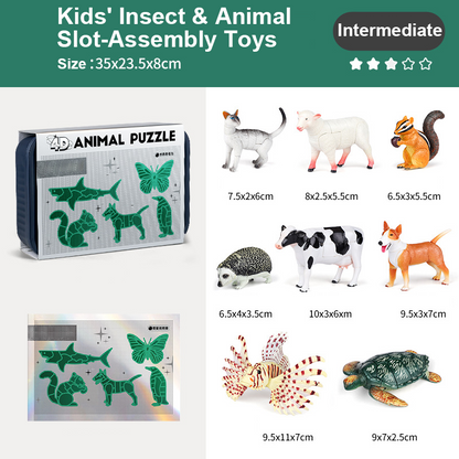 🐞Jouets à assembler pour enfants sur le thème des insectes et des animaux