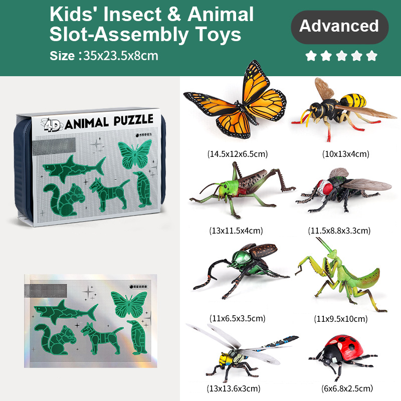 🐞Jouets à assembler pour enfants sur le thème des insectes et des animaux