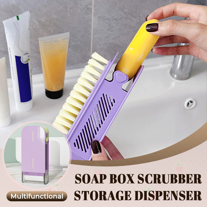 Distributeur multifonctionnel de savon à récurer et à ranger 🧼✨
