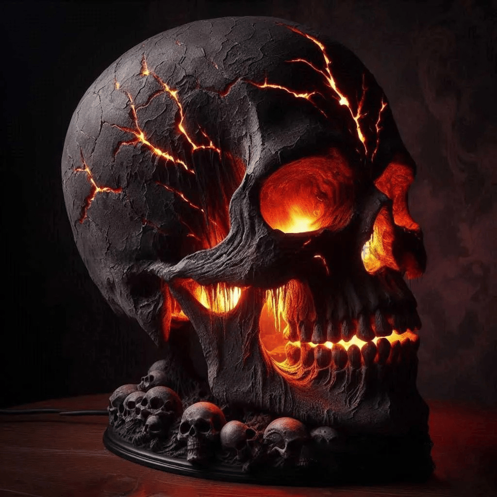☠️ Lumière de crâne LED effrayante pour déco ou moto ⏰Prix historiquement le plus bas!