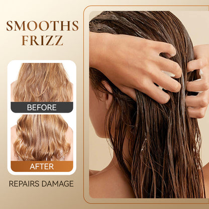 Nourrir & Après-shampooing lissant pour cheveux abîmés 💆‍♀️✨