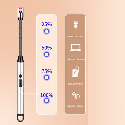 🏆Briquet électrique coupe-vent et sans flamme avec col Flexible👑